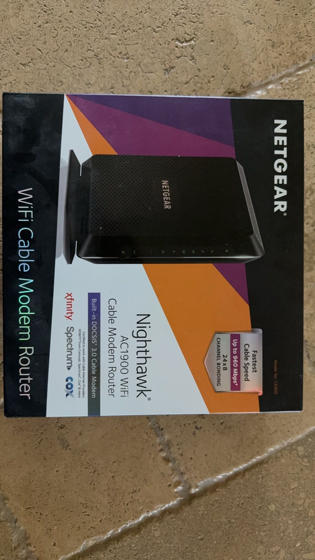 Netgear Nighthawk AC1900 WiFi Cable Modem Router