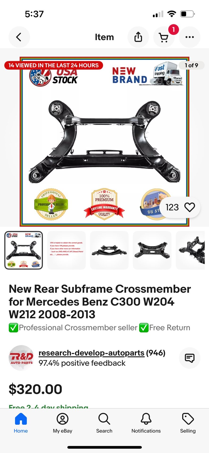 Rear Subframe Crossmember