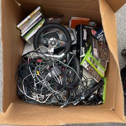 Xbox 360 N Steering Wheels N Kinnect(just added)Works!!
