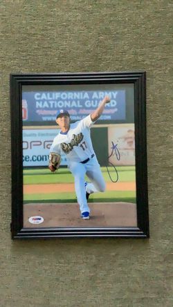 Dodgers Julio Urias Rancho Cucamonga Quakes Autograph Photo PSA Authentication