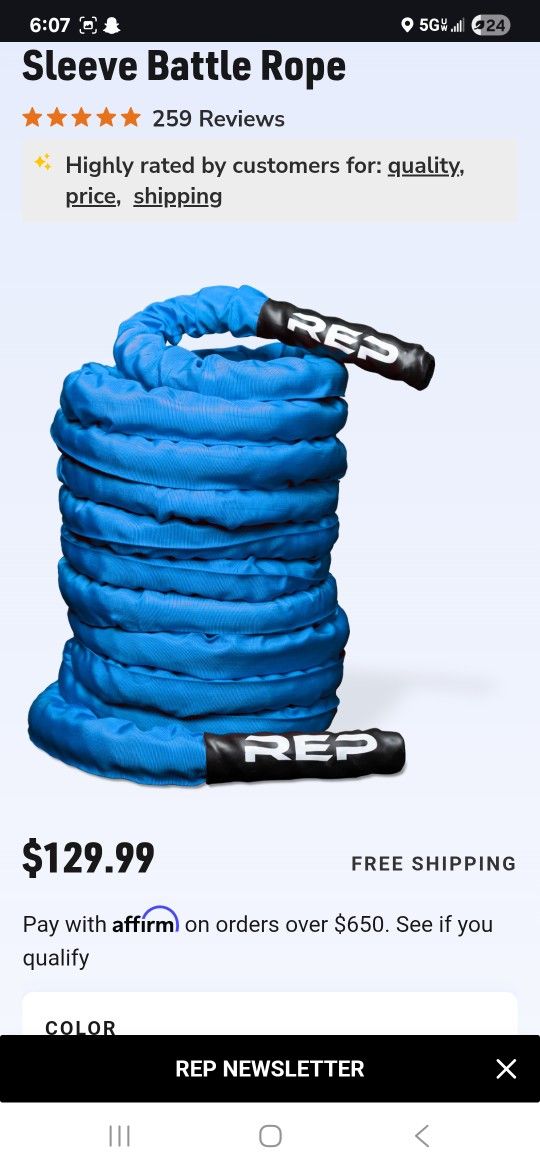 REP battle Rope
