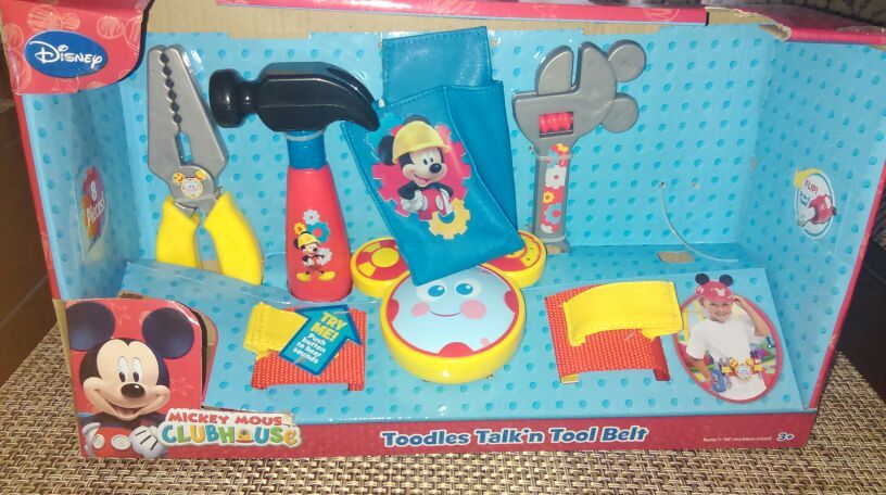 Mickey mouse toodles talk'n tool belt, New missing one piece