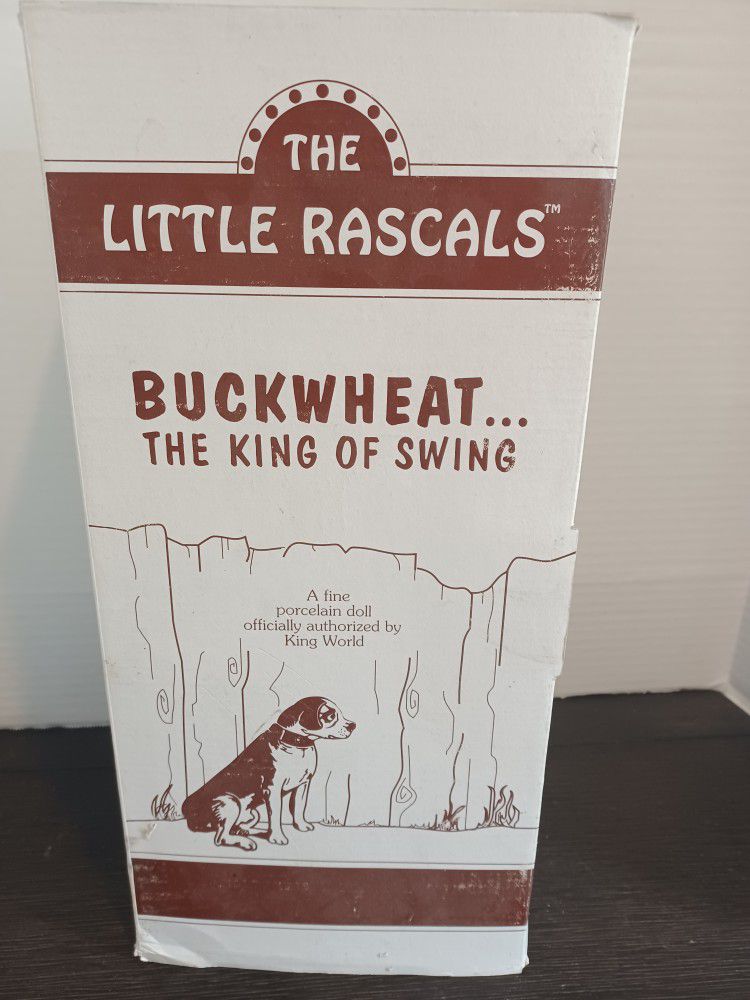 The Little Rascals Buckwheat King Of Swing Porcelain Doll New In Box 