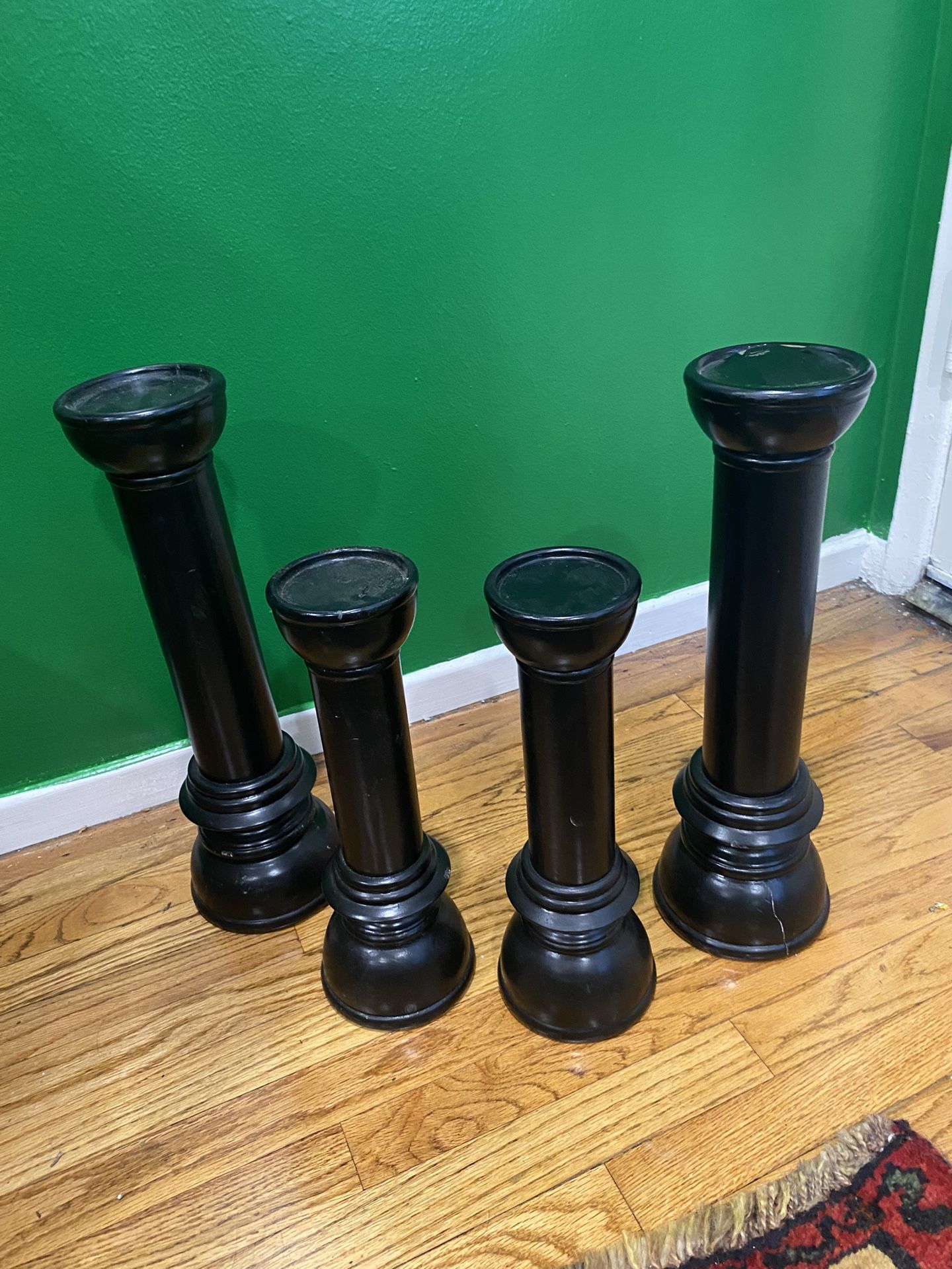 Black Candle Holders