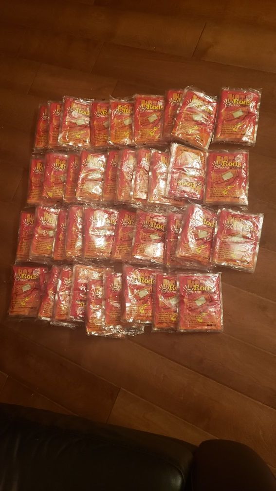 'HOT RODS' HAND WARMERS--156 PACKS TOTAL