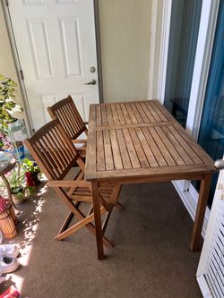 Teak set