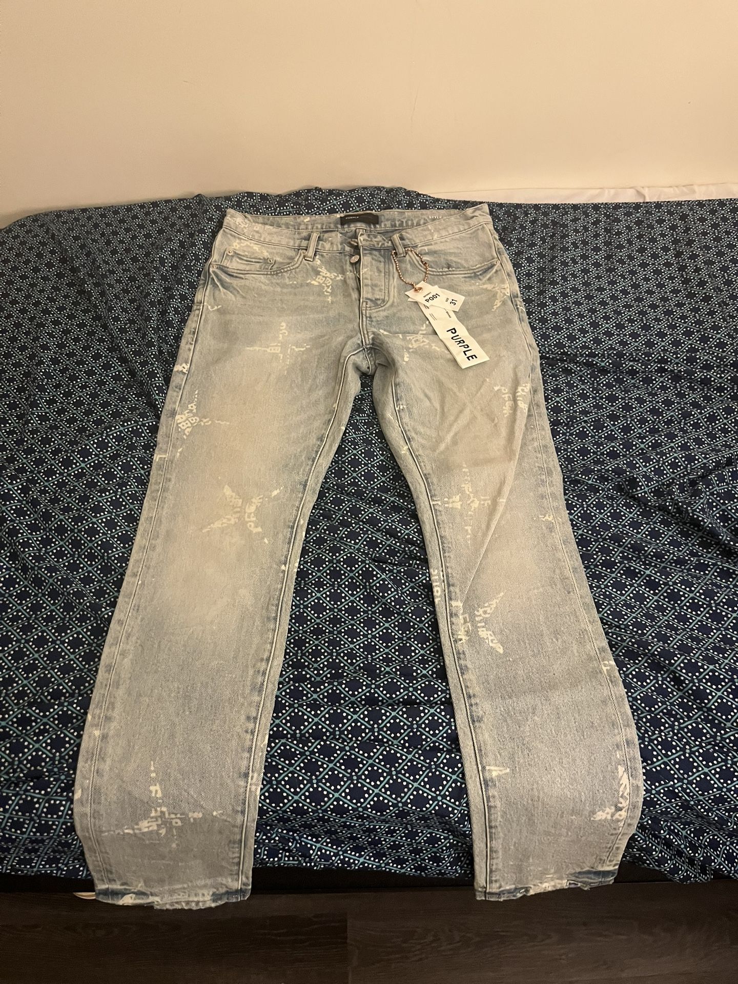 purple jeans