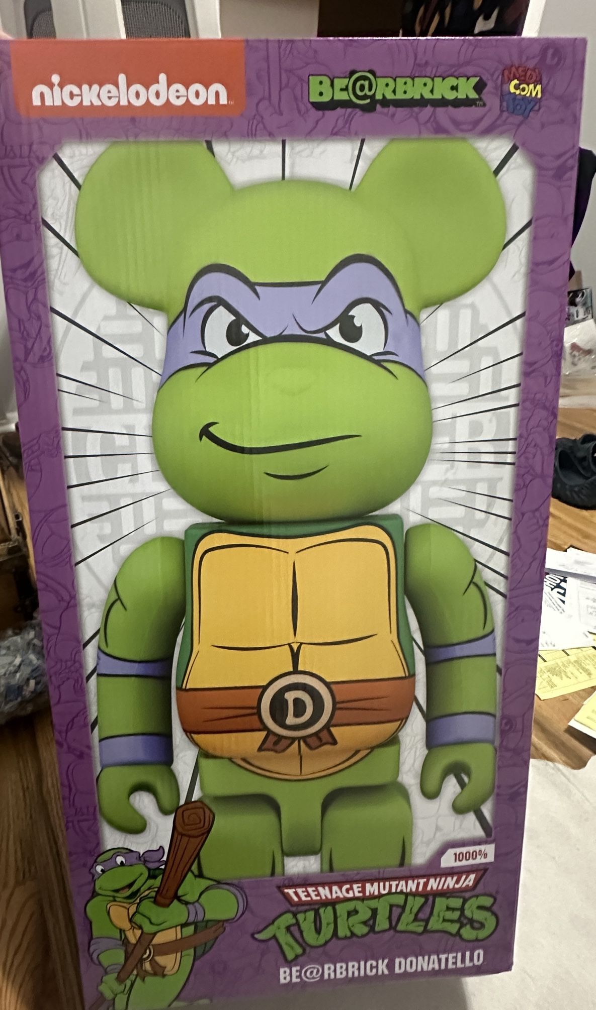 BE@RBRICK DONATELLO 1000％ Bearbrick Teenage Mutant Ninja Turtles Donatello 1000% - US