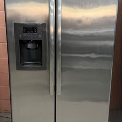 Stainless Steel GE Side By Side Refrigerator