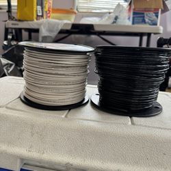#12 Electrical Wire Solid White 500 Ft Black 500 Ft New