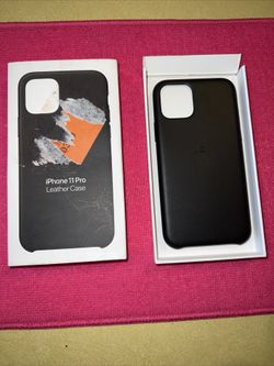 Apple Leather Case for iPhone 11 Pro - Black