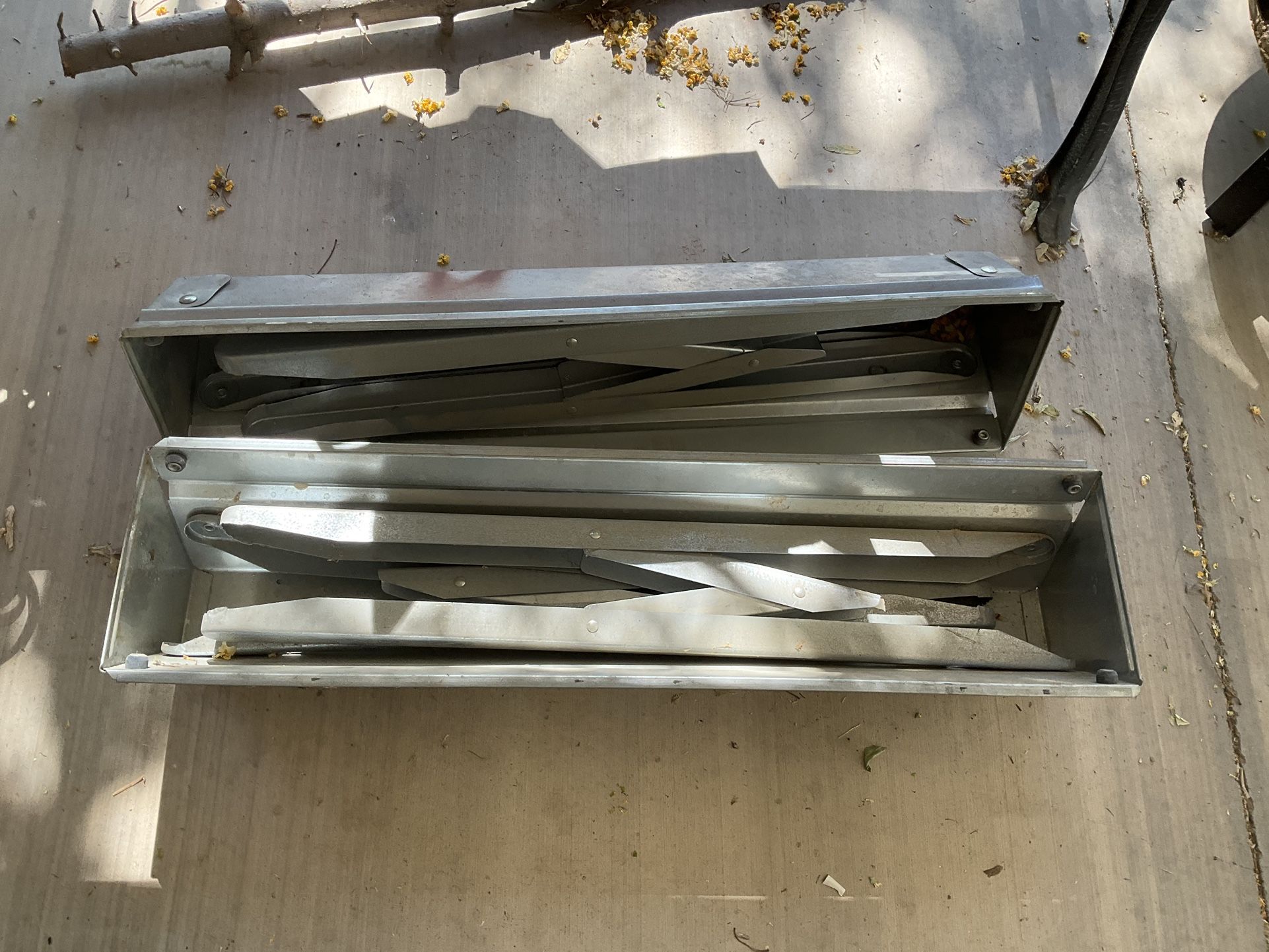 Pair Of Metal Saw Horses
