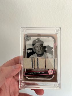 Casey Stengel Jersey worn card
