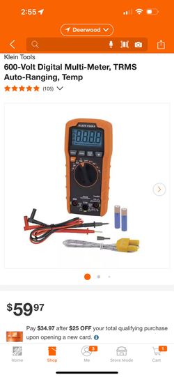 Multimeter KLEIN TOOL 600v
