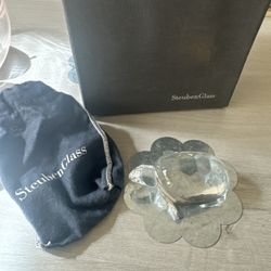 SteubenGlass Collectible Crystal Turtle 