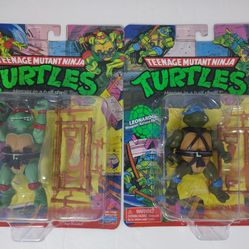 Classic Ninja Turtle Action Figure BUNDLE TMNT Rafael Leonard 