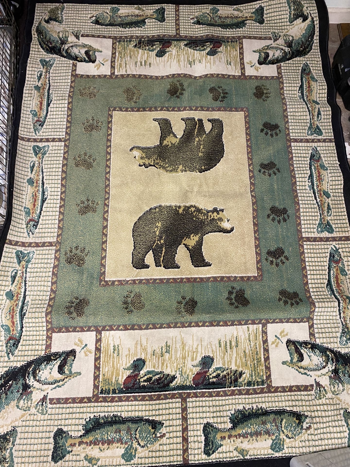 Vintage Outdoorsman Rug 