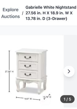 Gabrielle White Nightstand