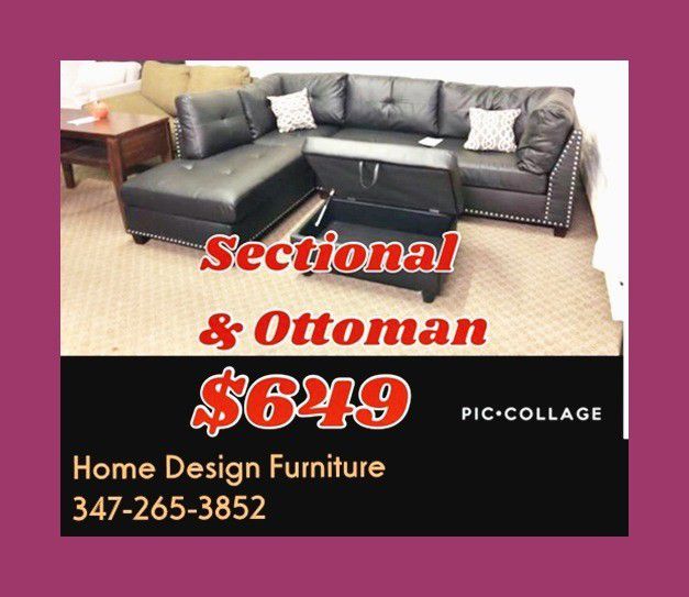 sectional and ottoman