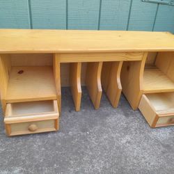 Beautiful Wood Dresser Topper/Organizer/Bookshelf