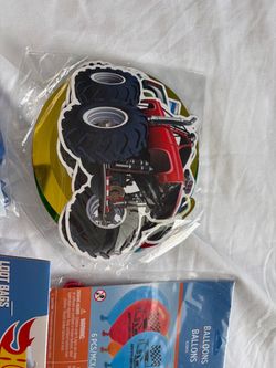 HotWheels party supplies $30