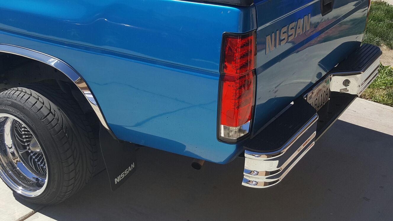 Nissan hardbody rear cheap bumper for sale
