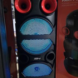 Double 8in Bluetooth Wireless Portable Speaker 🔊 