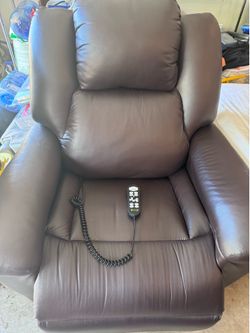 Medical grade leather lift chair.
