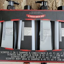 Four Pc Black Pepper Spa Kit