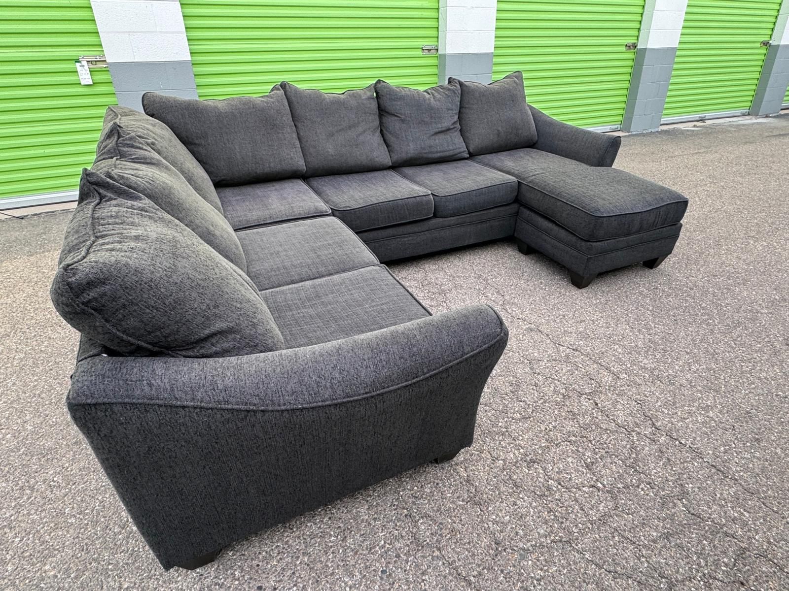 Large Charcoal Grey Sectional
