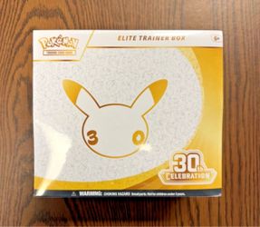 Pokémon 30th Anniversary Celebration Sealed Elite Trainer Box