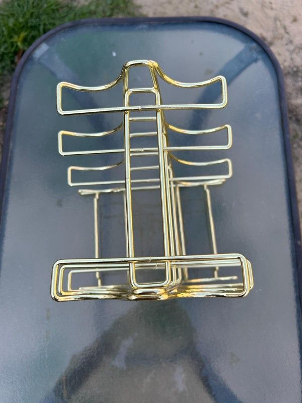 Gold Colored Storage Rack