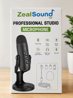 ZealSound Professional Studio Microphone – New in Box – $40