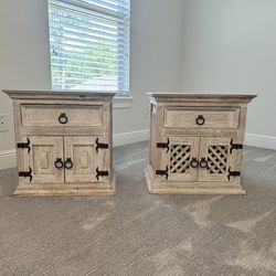 Two Nightstands Or Side tables 