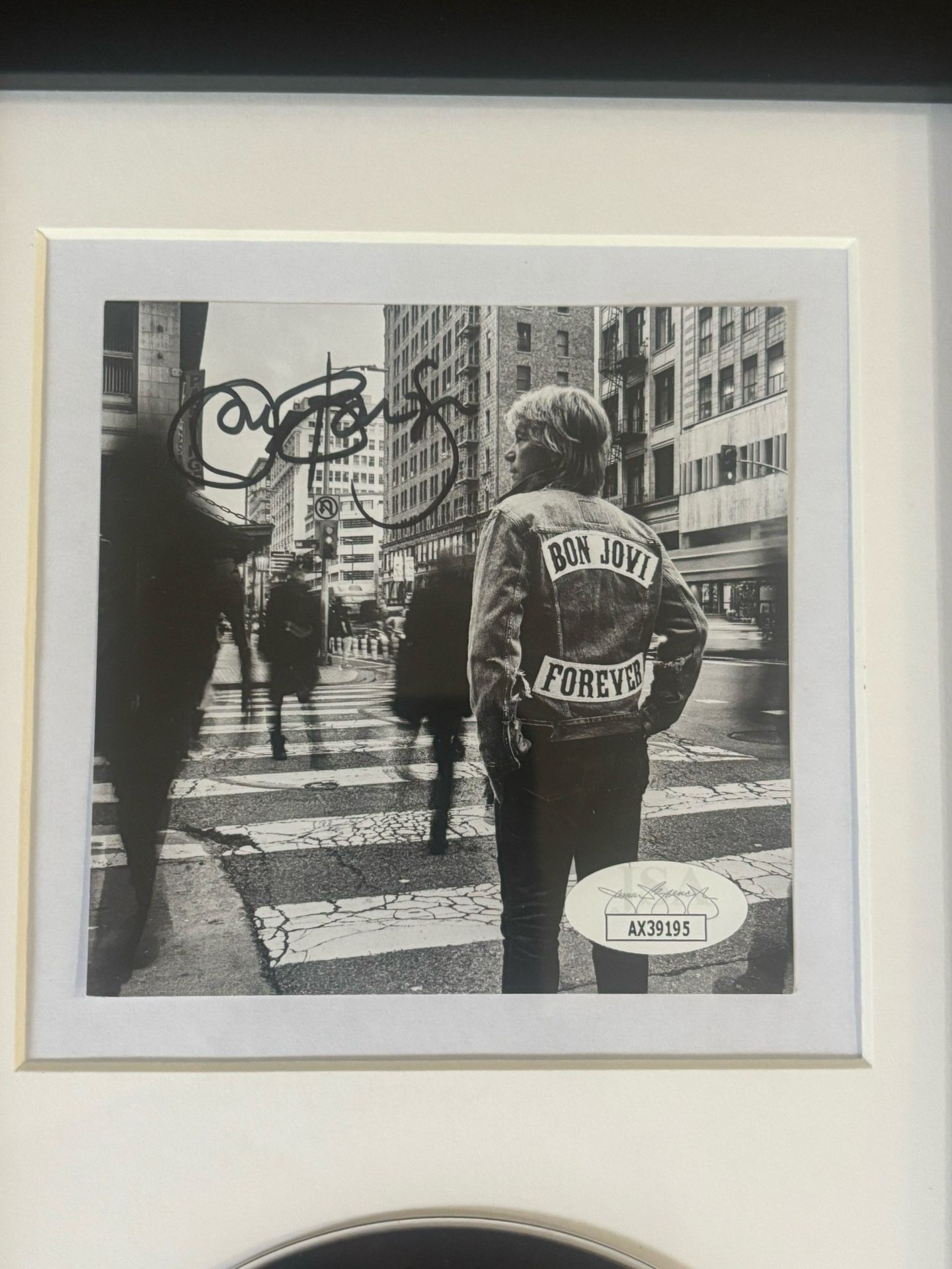 Jon Bon Jovi autographed And Framed “Forever” CD