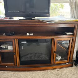 TV Stand With Electric Fireplace - NEED IT GONE TODAY! 