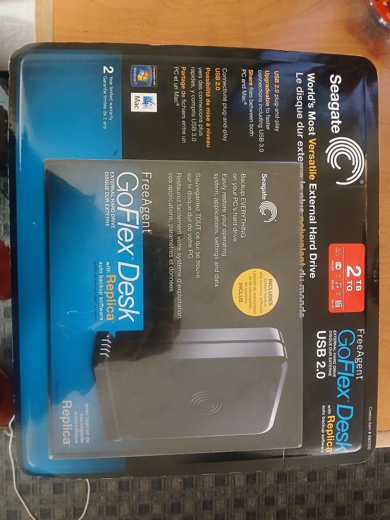 Seagate FreeAgent GoFlex Desk 2TB external hard drive ~ & ~ USB 3.0 to 2.5" SATA HDD/SSD Adapter
