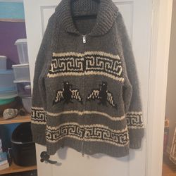 Vintage Hand-knitted Cowichan sweater
