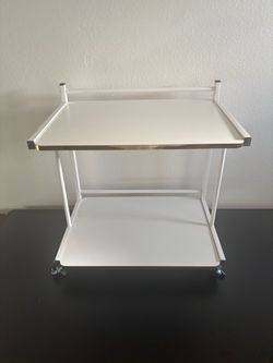 White Mobile printer table 16” x 20”, 18” tall
