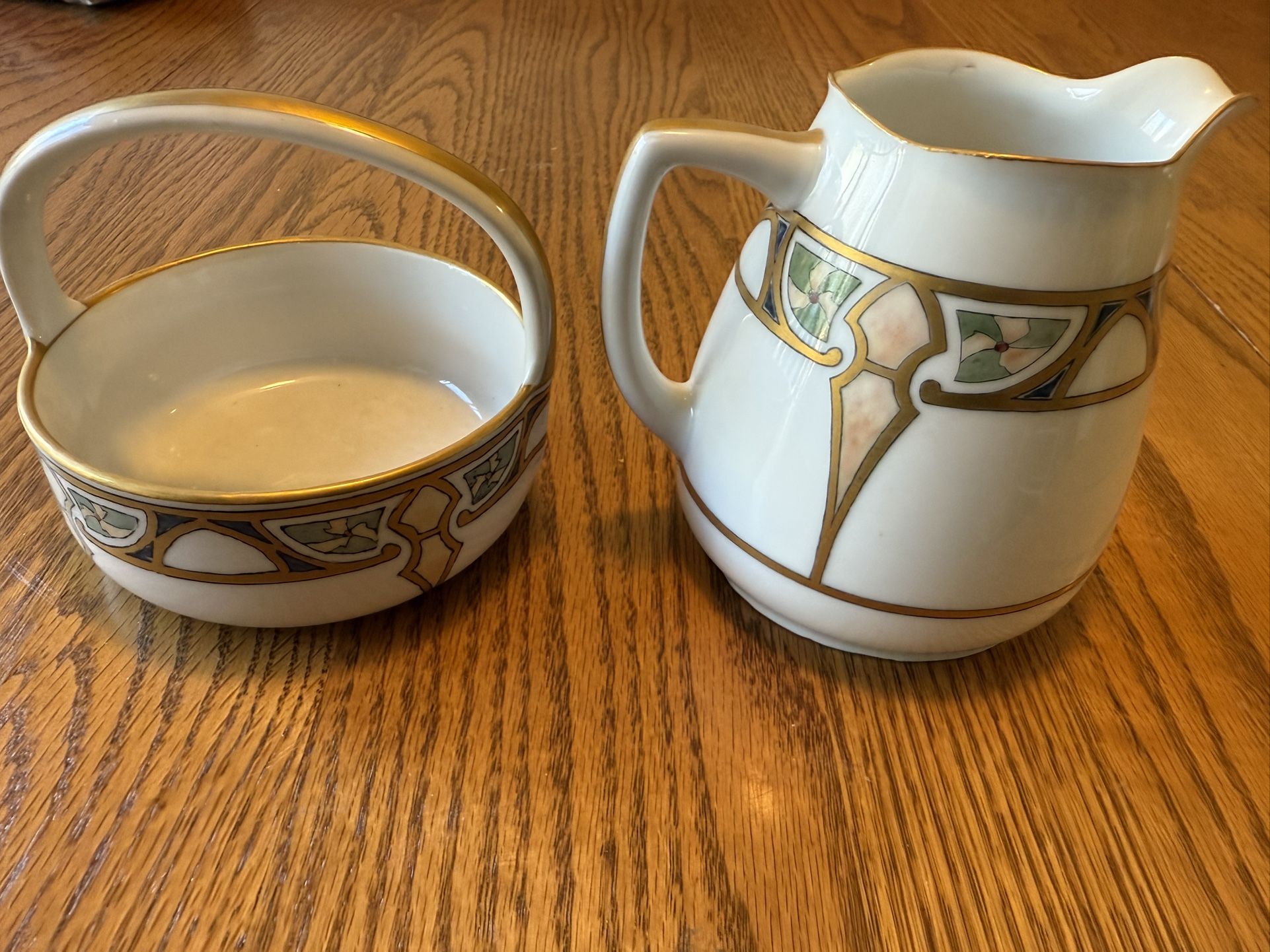 Antique Hermann Ohme Art Deco Creamer And 
