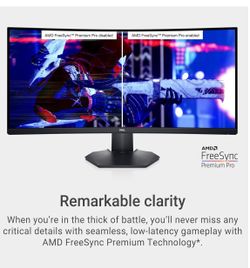 Dell 34 inch WQHD 144Hz Curved Gaming Monitor