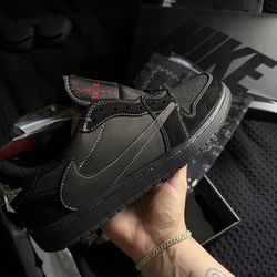 Air Jordan 1 Retro Low OG Travis Scott Black Phantom Size 9.5M