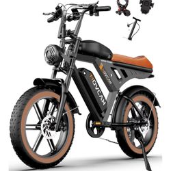 MOVCAN V30 Series Electric Bike for Adults,3000W/1500W/1000W Motor, 20" Fat Tire Ebike,37.5MPH/32MPH/28MPH 120/70 Miles,48V 40Ah/31.2/15.6 AH Dual Bat
