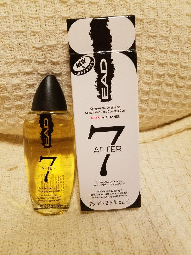 Eau De Cologne Fragrances for Women 

EAD European American design 
After 7

EAD Version of chanel #5
Please go to my page and see other items that I 