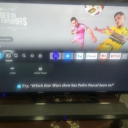 50’RCA TV With Sound Bar And Fire Cube Bundle 