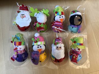 Set of 8 Christmas Ornaments