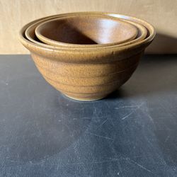 Western Stoneware Monmouth Beehive Nesting Bowls