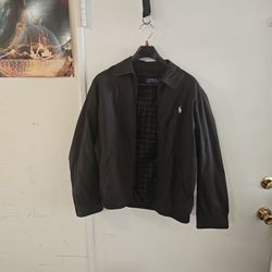 BRAND NEW MEN'S POLO RALPH LAUREN BLACK JACKET SIZE MEDIUM ALL SEASON JACKET