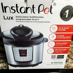 Instant Pot Lux 6-in-1 Electric Pressure Cooker, Sterilizer Slow Cooker, Rice Cooker, Steamer, Saute, and Warmer, 6 Quart, 12 One-Touch Programs

