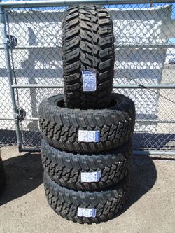 33x12.50R20 LT New Maxtrek Mud Trac Mud Terrain 10 Ply Tires